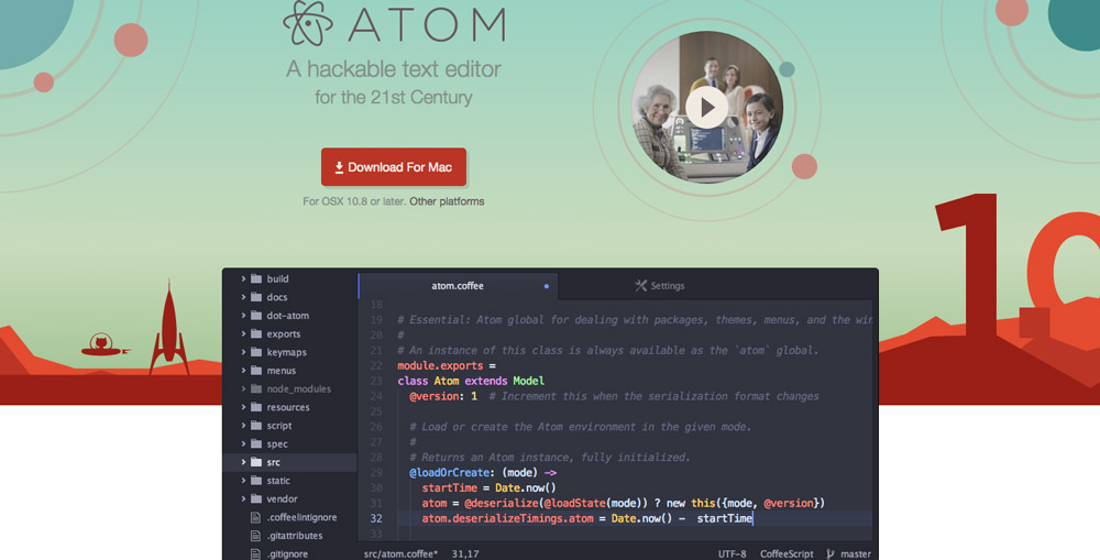 Atom Code Editor