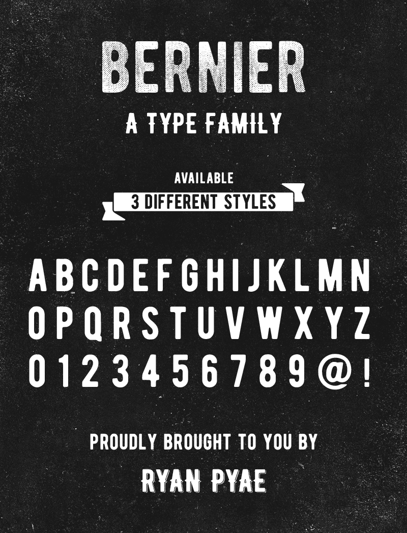 Bernier – A Set of Vintage Typefaces