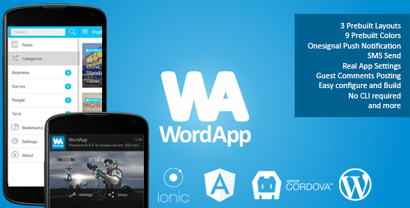 WordApp WordPress Mobile App